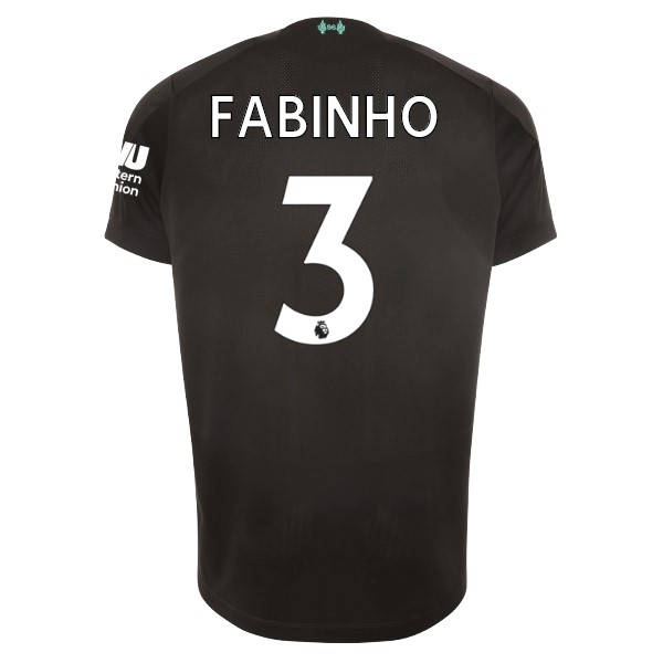 Camiseta Liverpool NO.3 Fabinho 3ª 2019-2020 Negro